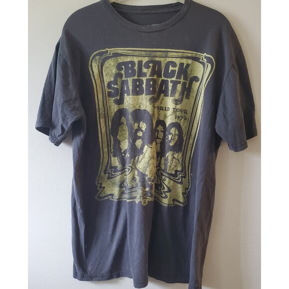 Black Sabbath Other - Black Sabbath 2017 World Tour 1978 Graphic Shirt Short Sleeve Black Distressed
